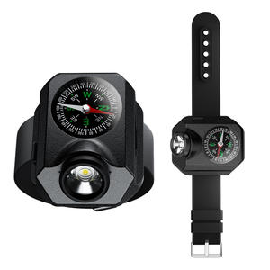 Montre-lampe de poignet XPG avec boussole, 5 cm x 6 cm, LED, pour activités de plein air, course à pied, rechargeable par USB - Product Image 2