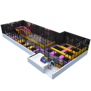 Design 800 Sqm 6.4 M Children <b>Trampoline</b> Park Center Commercial Indoor Play <b>Trampoline</b> Sports Center - Product Image 1