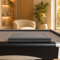 Kit de rechapage gris ardoise pour table de billard avec retour de balles, style moderne