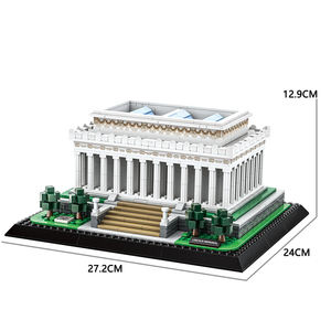 Wange 4216 Maqueta de Plástico del Lincoln Memorial Americano, Juguete Educativo de Construcción para Niños - Product Image 5