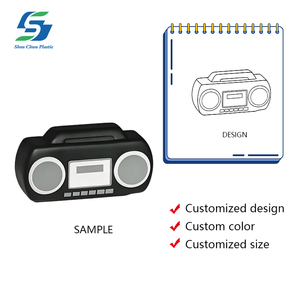 Bán buôn tùy chỉnh đài phát thanh hình căng thẳng bóng PU bọt retro phong cách lo lắng cứu trợ đồ chơi in logo âm nhạc chủ đề Quà tặng khuyến mãi - Product Image 2