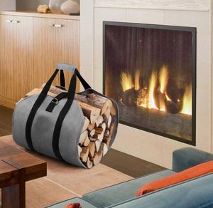 Échantillon Gratuit : Sac de Transport pour Bois de Chauffage en Nylon Ciré, 39 po x 18 po, Sac Robuste de 16 oz avec Poignées et Sangles de Fixation - Product Image 6