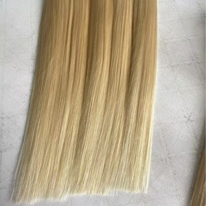 ผมแท้บราซิลสีบลอนด์แพลตตินั่มขาว 100% เรียงเกล็ดผมอย่างดี สำหรับต่อผมในร้านเสริมสวย - Product Image 3