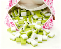 Tuiles de Mahjong Américain en Acrylique Vert Pomme, Polies à la Main, avec Sac de Rangement en Cristal Haut de Gamme – Coffret Cadeau pour la Maison