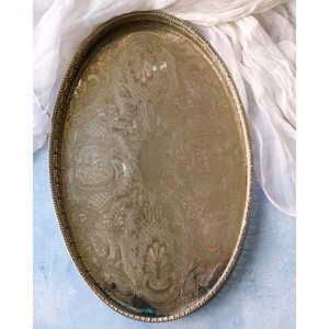 Plateau ovale décoratif Gabriella P. Sheffield avec bord - Product Image 3