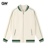 Varsity Baseball Veste Manteau Outwear Coton Smart Casual Style Bouffée Imprimé Avant Logo Hiver OEM Service