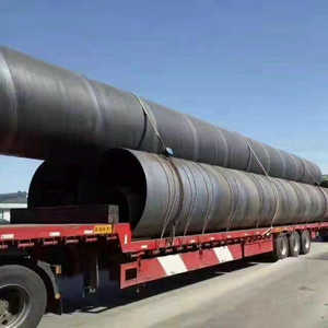 Tuyau en acier soudé en spirale pour ligne pétrolière ASTM A252 SSAW, tuyaux soudés en spirale de grand diamètre pour structures - Product Image 1