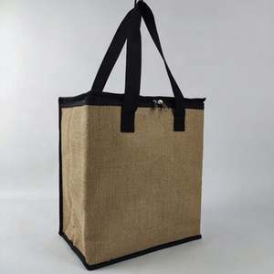Vente en gros de sacs isothermes en jute pour les aliments sac isotherme réutilisable avec logo personnalisé sac isotherme - Product Image 3