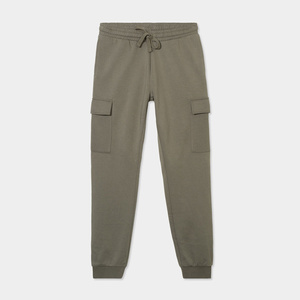 Pantalon de jogging cargo à jambe droite en molleton Urban Move avec taille élastique, respirant, confortable, idéal pour les voyages, les loisirs et les tenues décontractées - Product Image 1