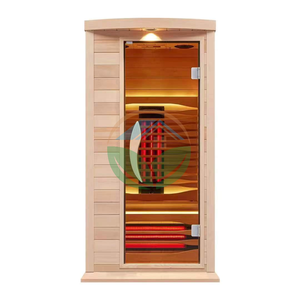 Tradizionale Suana in legno massello a infrarossi lontano con due Forl Villa relax riscaldamento elettrico - Product Image 2