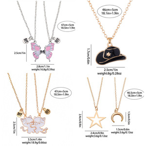 Collane dell'Amicizia con Ciondoli <span class=keywords><strong>per</strong></span> Migliori Amici, Regali Personalizzati BFF, Ciondoli a Forma di Gatto e Farfalla <span class=keywords><strong>per</strong></span> Coppie e Amanti - Product Image 6