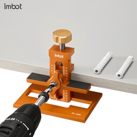 Gabarit de perçage pour montage de portes d'armoires, en alliage d'aluminium de précision, orange, qualité industrielle, pour le travail du bois Imbot