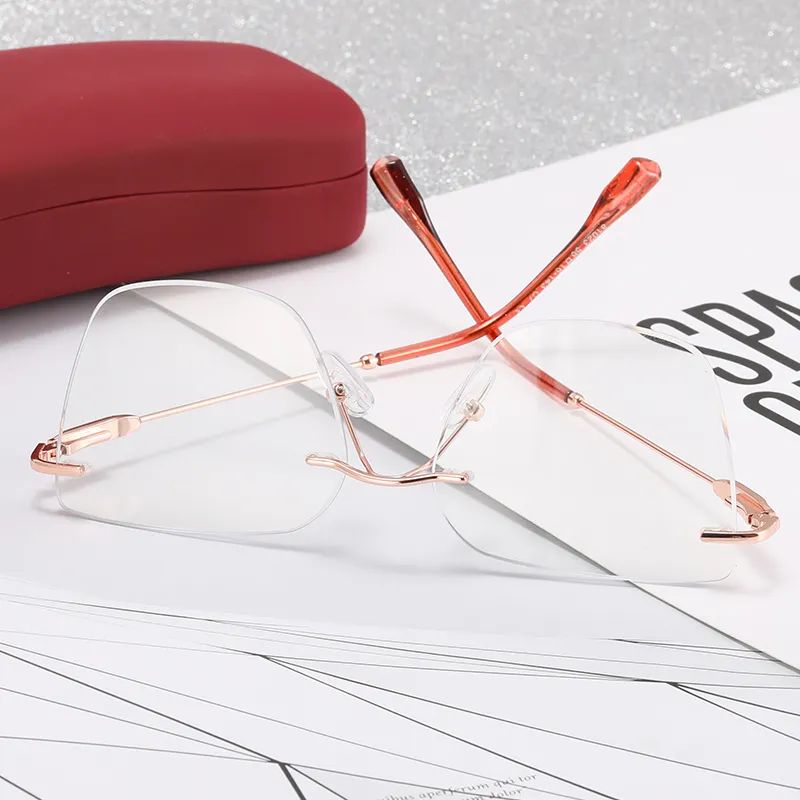 81023リムレスフレキシブルオプティカルフレーム処方眼鏡フレームレスメガネメガネフレームレスメガネ