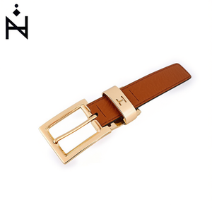 Cintura in PU con lettera H in rilievo, larghezza 3,3 cm, fibbia a scatola, accessorio casual alla moda per donna e uomo - Product Image 2