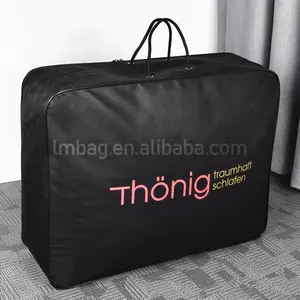 Edredón plegable de tela no tejida, bolsa de almacenamiento de ropa para mantas