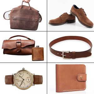 THUMBS-UP Ferramental Quadrado De Couro 1.8-2.0MM Grosso Genuíno Top Completo Óleo De Grão Tan Louco Cavalo Couro Folhas - Product Image 5