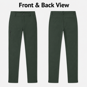 <span class=keywords><strong>Pantaloni</strong></span> da Golf Verde Foresta Personalizzati <span class=keywords><strong>con</strong></span> Tasca Laterale <span class=keywords><strong>con</strong></span> Zip e Orlo Spaccato 30-40, <span class=keywords><strong>Pantaloni</strong></span> Sottili ad Asciugatura Rapida per Campo da Golf, Fabbrica OEM ODM - Product Image 3
