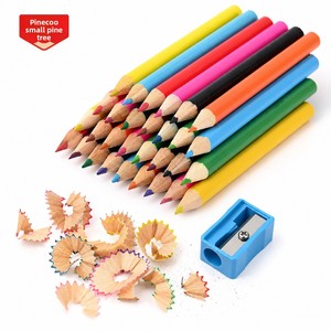 Ensemble de 12 crayons de couleur non solubles à thème de dessins animés, spécialement conçus pour la peinture artistique des élèves du primaire - Product Image 1