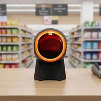 Escáner de Código de Barras de Escritorio Xincode, Lector de Códigos QR POS con Interfaz USB, en Stock, GT-8800F