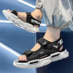 Sandales d'été pour hommes, vente chaude, antidérapantes, en maille, chaussures de plage creuses, tendance, décontractées, tongs de sport - Product Image 4