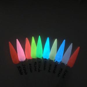 ผงเรืองแสงเรืองแสงสำหรับเล็บหมึกสีเรซิน12สี - Product Image 6