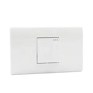 China Wholesale Fireproof PC Wall Plate Copper Quality Electric Wall Switches US Standard Wall Mounted Switch