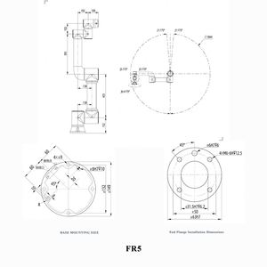 Bras robotique collaboratif FR5 à 6 axes avec une charge utile de 5 kg pour les applications automobiles, de cuisson, de peinture, de soudage et de revêtement - Product Image 2
