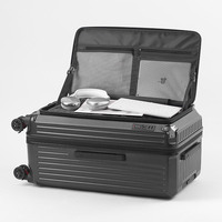 Valise de cabine portable de luxe 20 pouces pour PC, avec compartiment avant pour ordinateur portable, port de chargement USB, antivol, design simple et ludique, serrure TSA