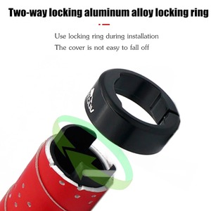 Poignées de guidon de vélo PU EVA souple anti-dérapant poignées de vélo VTT poignée de vélo de montagne poignées d'extrémité - Product Image 5