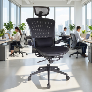 Modern Executive Home Adjustable <b>Computer</b> Swivel Mesh Office Chair Breathable Mesh Tilt Mechanism Height Adjustable Armrest - Product Image 3