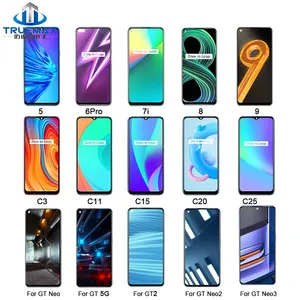 עבור Realme 8 7 6 5i 5 פרו 3 2 XT X2 C35 C21y C11 C3 C2 C1 החלפת מגע מסך מקורי Amoled Lcd תצוגה