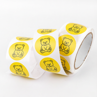 Rollos de Etiquetas Adhesivas Personalizadas con Logotipo de Empresa, Resistentes al Agua y Duraderas
