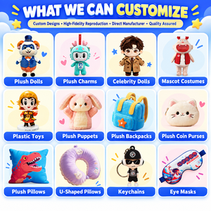 Juguetes de Peluche Personalizados OEM ODM, Mascotas de Animales, Muñecos de Personajes, Llaveros y Almohadas para Regalos de Marcas y Pedidos al por Mayor - Product Image 2