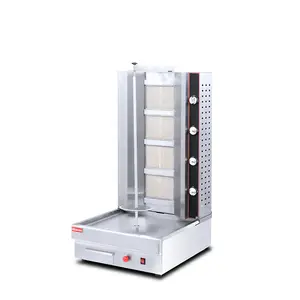 Commercial Wholesale stainless steel chicken gas shawarma kebab machine Gas Shawarma