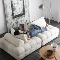 Canapé modulable Zayshine en velours blanc, style italien moderne, 1, 2, 3 ou 4 places, pour salon, villa ou appartement, combinaison libre, design de créateur