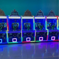 Machine de jeu de tir à monnayeur, thème Shooting Star, avec éclairage LED néon, interactive, pour enfants, machine de jeu d'arcade