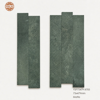 Carreaux de porcelaine décoratifs longs de type métro, aspect pierre, faits à la main, 75x479mm, pour murs commerciaux et résidentiels