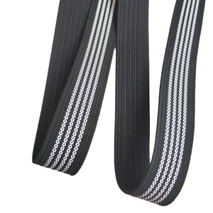 Đai đàn hồi màu đen với Băng cao su trắng chống trượt bên trong sử dụng vải cao su chống trượt - Product Image 2