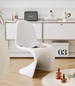 AJJ-XS027北欧设计师潘通椅极简创意岛彭德尔顿艺术休闲餐椅学习谈判椅