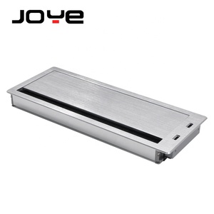 סיטונאי סגסוגת אלומיניום שולחן מחשב כבל <span class=keywords><strong>Grommet</strong></span> שולחן כיכר כבל חור כיסוי עם יציאות USB - Product Image 6