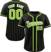 Camiseta de béisbol personalizada con rayas azules, camisetas deportivas Hipster Hip Hop, nombre del equipo personalizado, número, hombres, mujeres, jóvenes