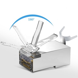 Haute qualité <span class=keywords><strong>RJ45</strong></span> CAT7 universel Crystal Head 8P8C queue d'aronde connecteur Ethernet prise catégorie <span class=keywords><strong>7</strong></span> SSTP/ftp prise universelle <span class=keywords><strong>RJ45</strong></span> - Product Image 5