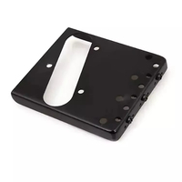 Pont de guitare TL noir à 3 selles avec trou pour micro single-coil pour pièces de guitare électrique