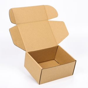 ที่กำหนดเองกระดาษแข็งลูกฟูกสีดำพิมพ์โลโก้กระดาษคราฟท์การจัดส่งสินค้ากล่อง - Product Image 5