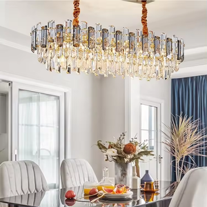 Zèle éclairage cuisine chambre hôtel luminaire or luxe clair cristal éclairage décoration lustre lampe - Product Image 6