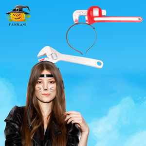 Halloween <b>Headband</b> With Wrench And Pipe <b>Plastic</b> Costume Prop For Cosplay Parties Photoshoots - Product Image 1