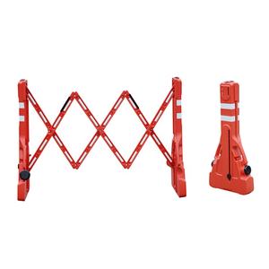 Barrière avec bande réfléchissante d'avertissement, barrière de circulation en plastique extensible, barrière de contrô<span class=keywords><strong>le</strong></span> des foules, barrière de passage pour marquage routier, stationnement de voitures - Product Image 1