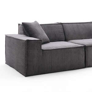 Sofá Modular Seccional de Terciopelo con Espuma Viscoelástica, Diseño Plegable, Empacado al Vacío, Marca Baoto - Product Image 4