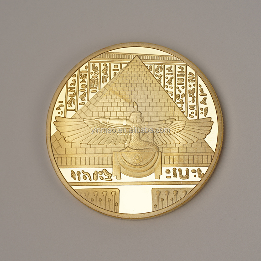 Ancient Egypt Sphinx Gold/Silver Plated Coins Commemorative