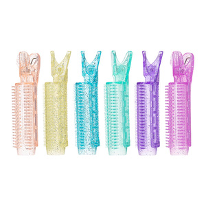 Pinzas para peinar la raíz del cabello, 10.5x2.5cm, de plástico reutilizable, para dar volumen y peinar las flequillos en casa - Product Image 5